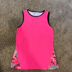 Tail tennis, tank top, hot, pink, and black floral